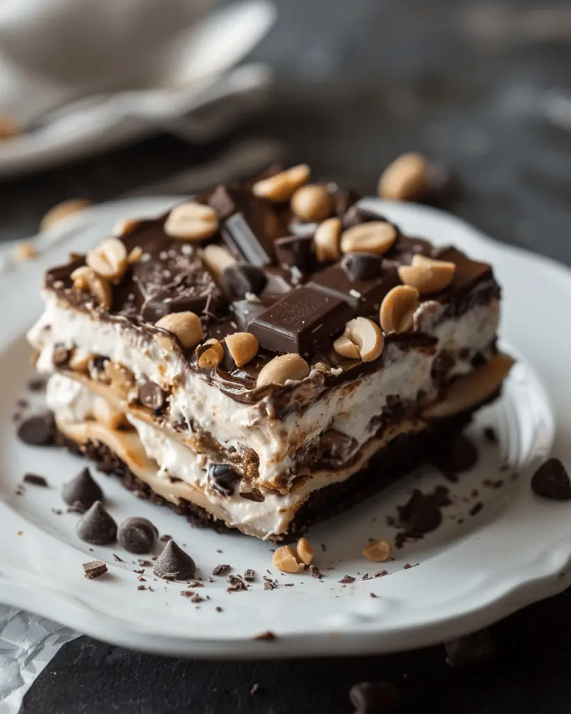 Chocolate Peanut Butter Lasagna