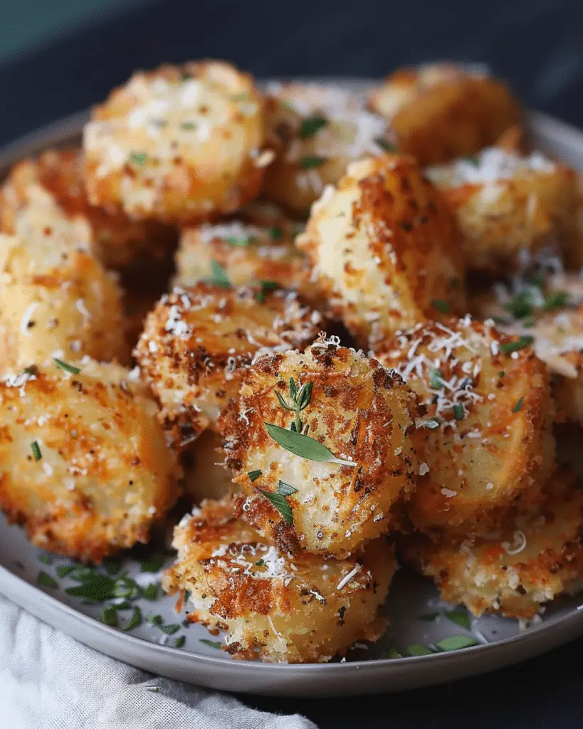 Crispy Parmesan Crusted Potatoes
