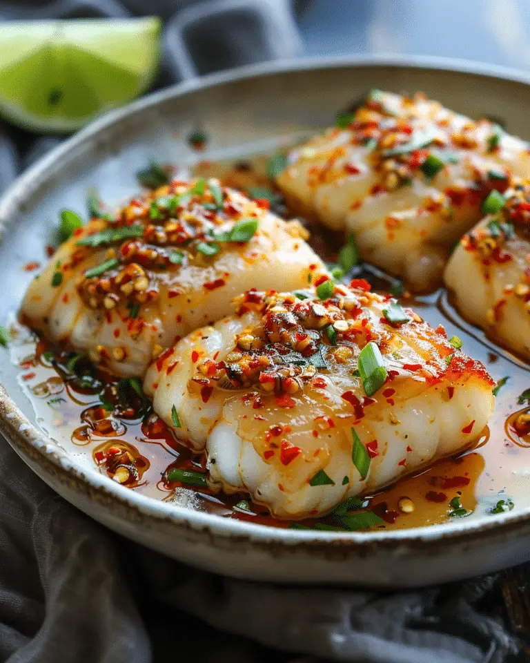 Garlic Butter Cod Strips with Sweet Chili Lime Sauce