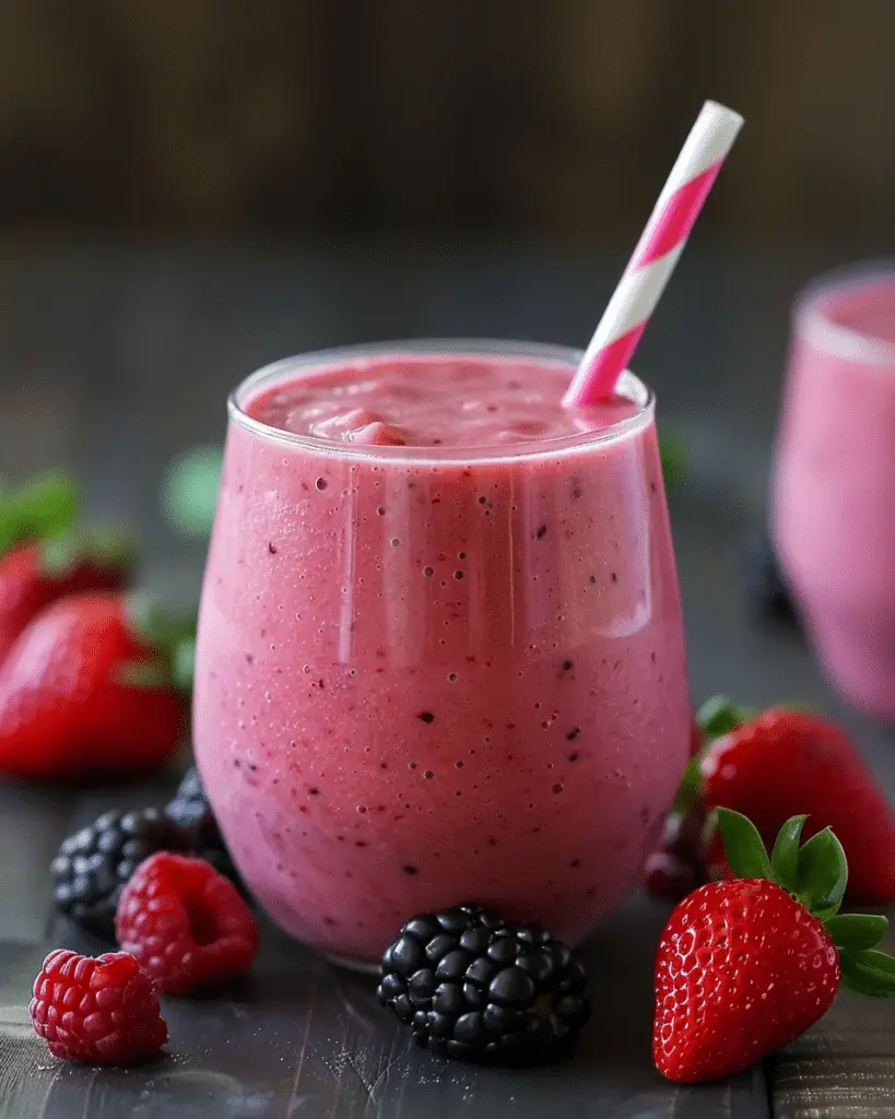 Healthy Mixed Berry Smoothie (Dairy-Free)