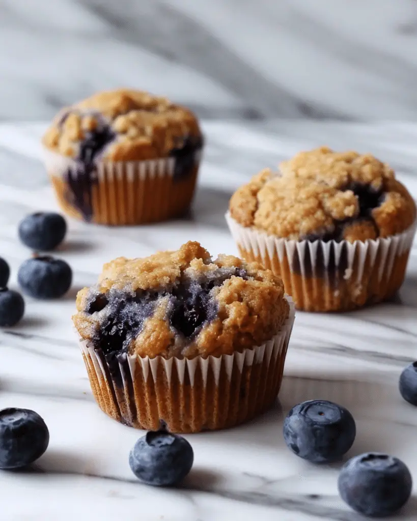 Homemade Blueberry Protein Muffins