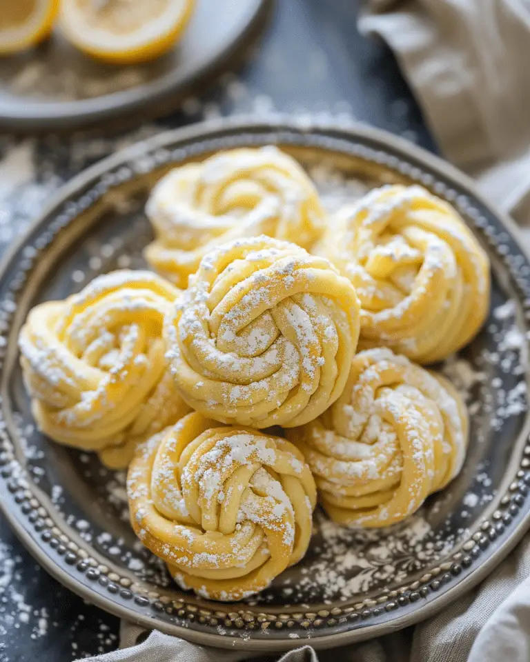 Homemade Italian Lemon Knot Cookies