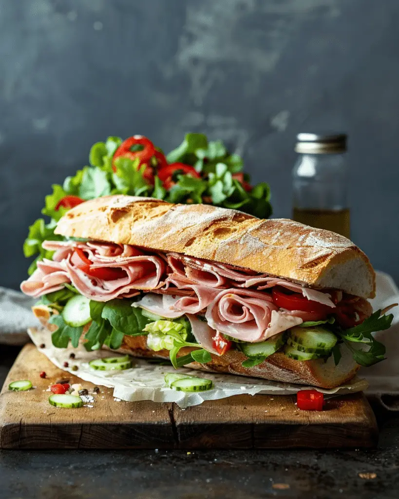 Italian Grinder Salad Sandwich