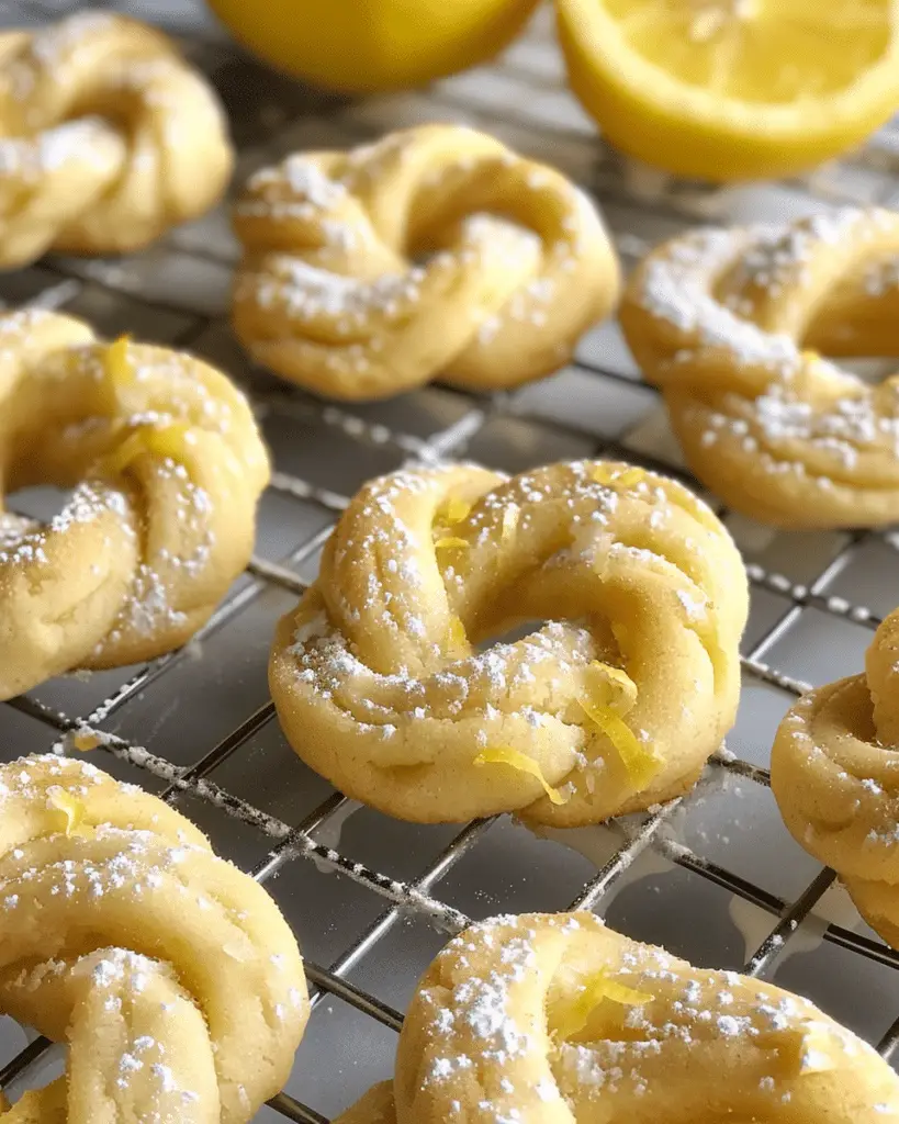 Italian Lemon Knot Cookies