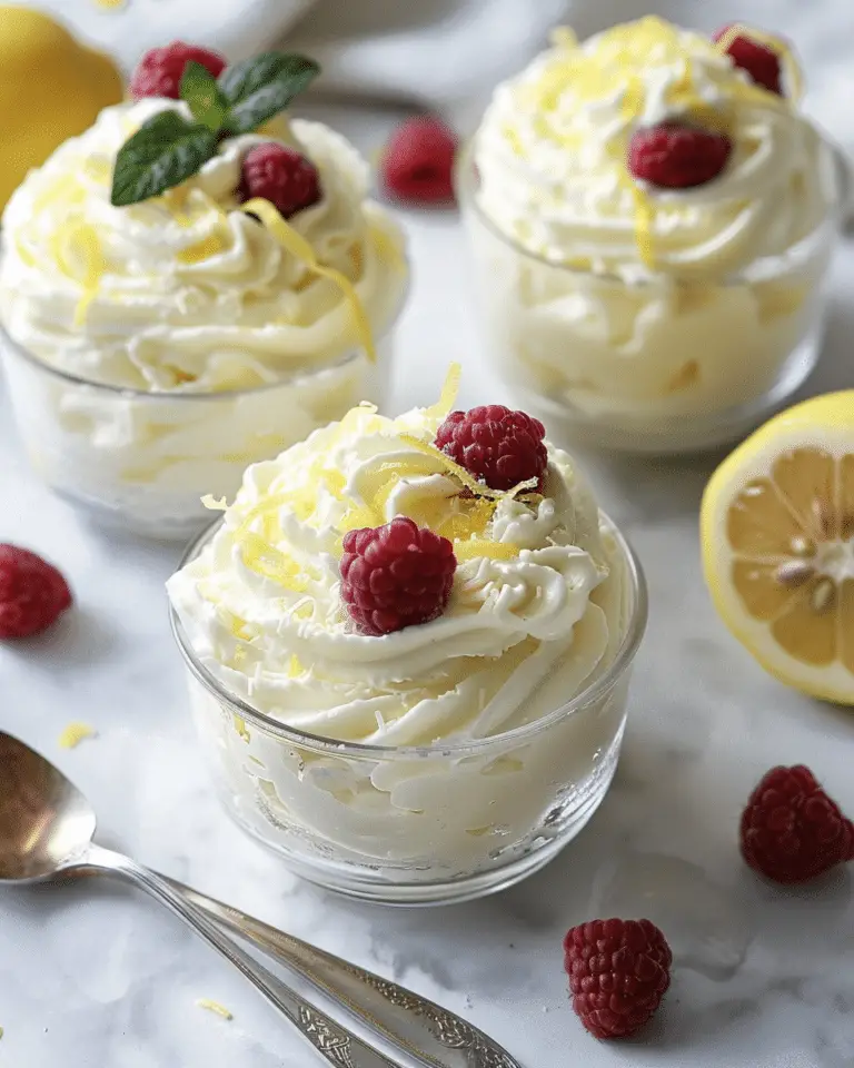 Lemon Ricotta Mousse Cups