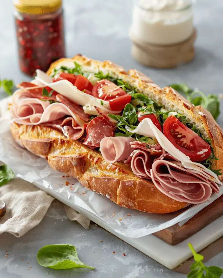 Loaded Italian Grinder Salad Sandwich