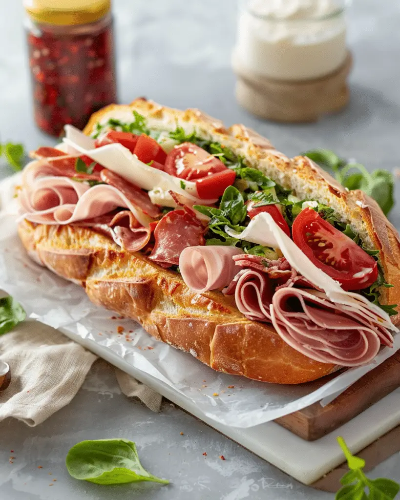 Loaded Italian Grinder Salad Sandwich