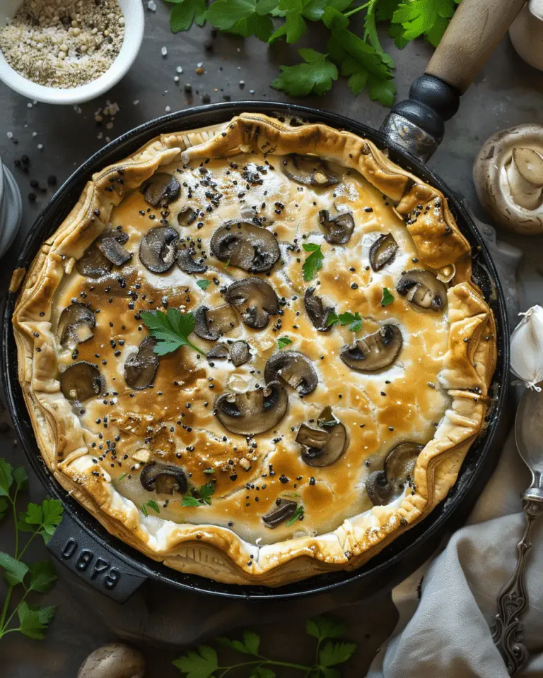 Manitaropita (Greek Mushroom Pie)