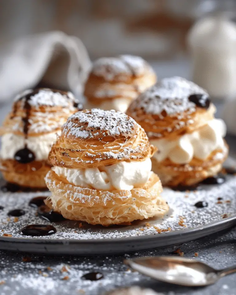 Mascarpone Profiteroles