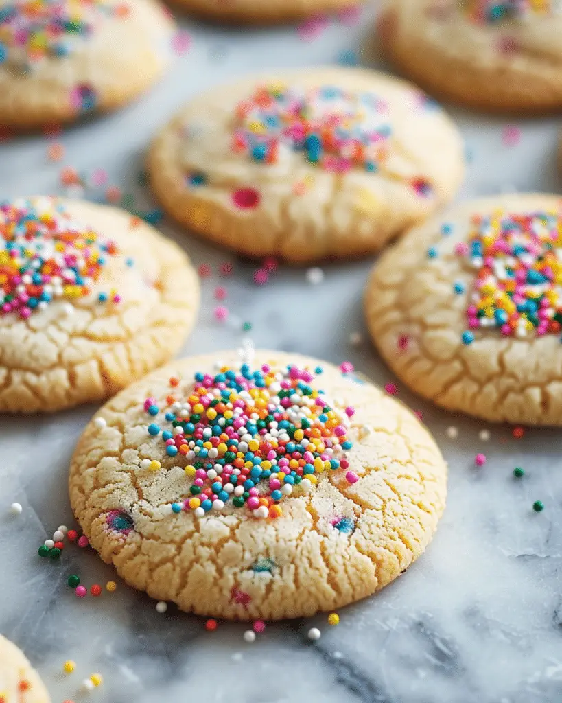 Mini Sugar Cookies with Sprinkles