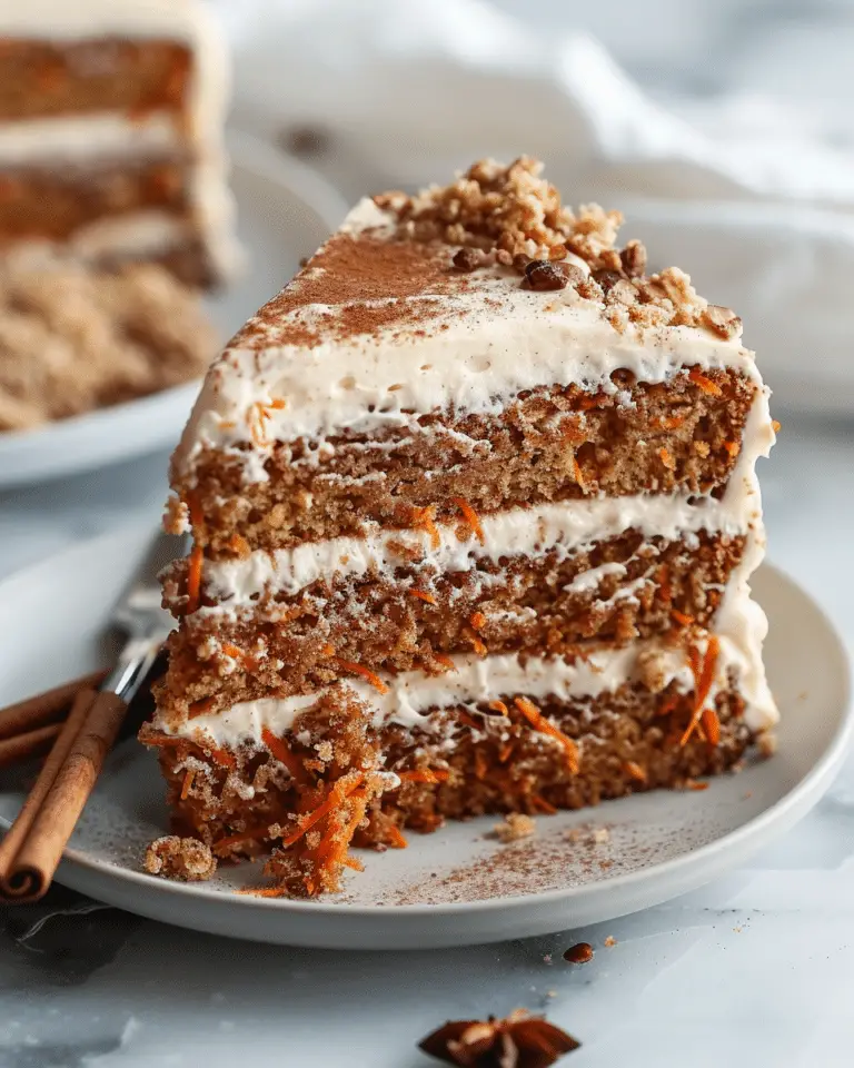 No-Bake Carrot Cake with Cinnamon Frosting
