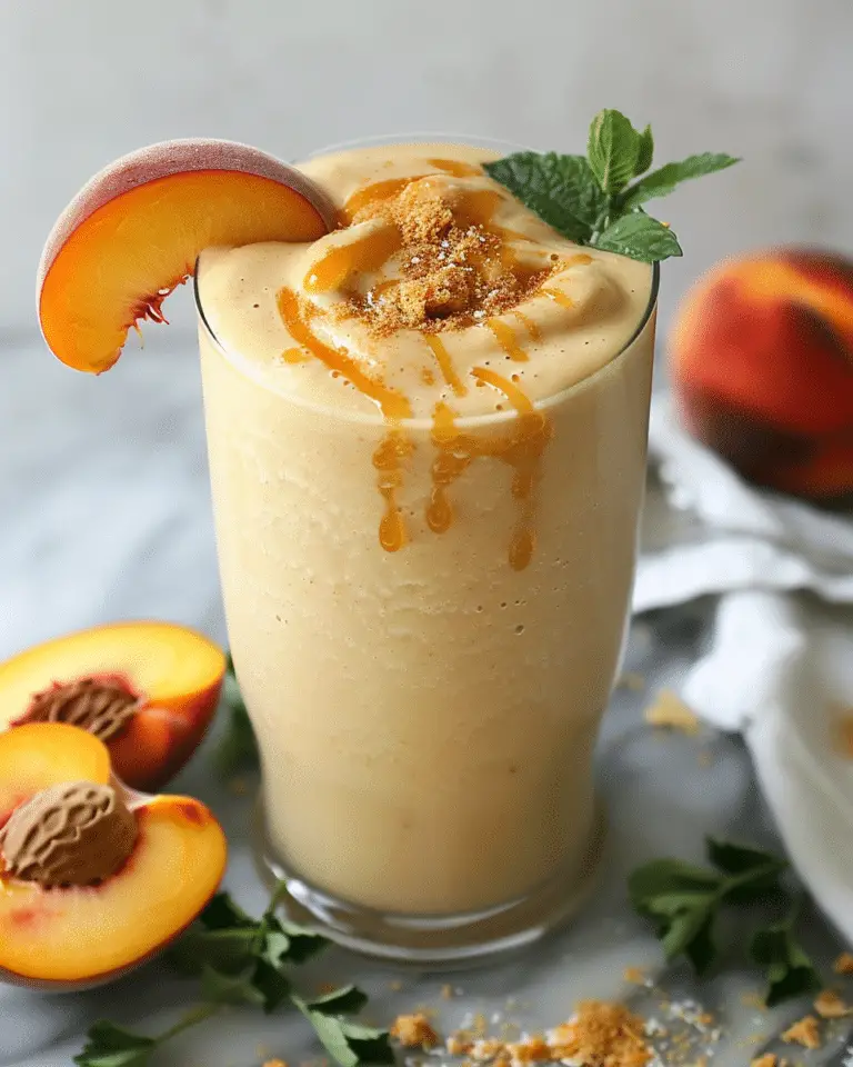 Peach Cobbler Smoothie