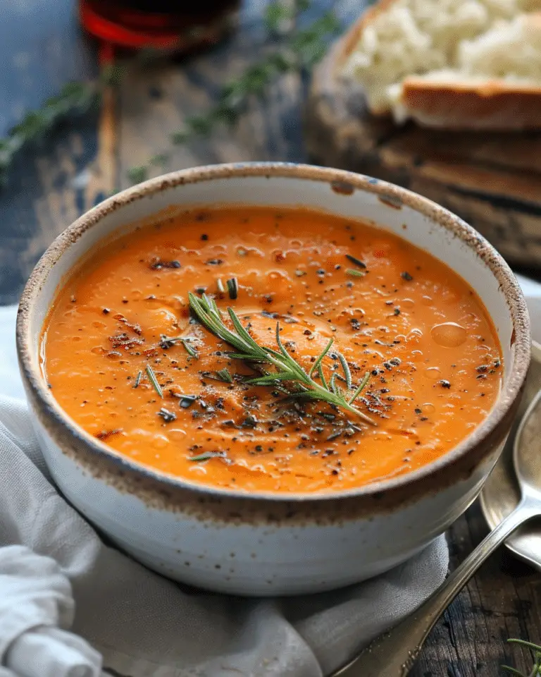 Roasted Red Pepper Gouda Soup