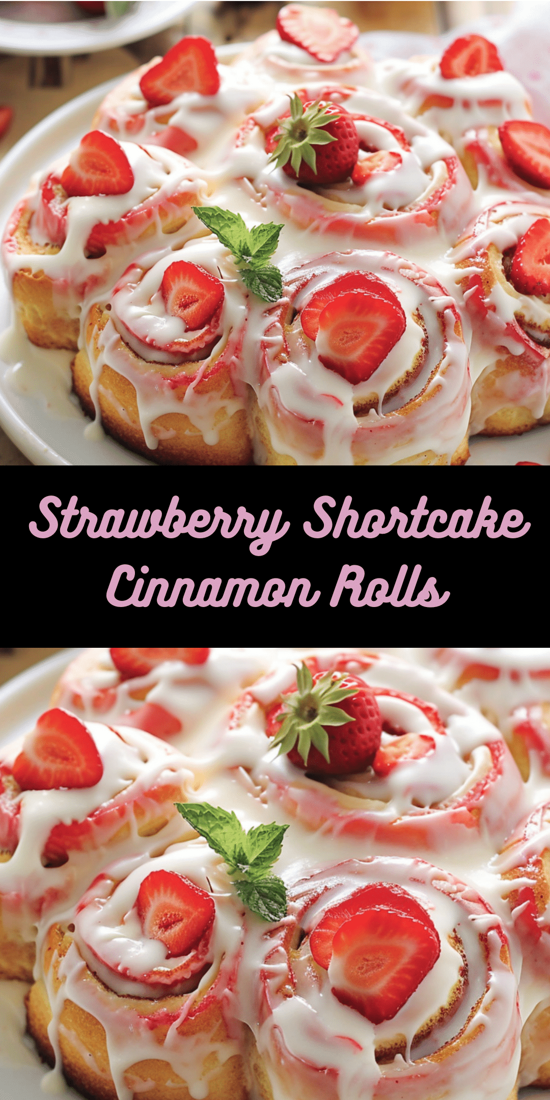 Log Roll Raspberry Shortcake Strawberry Shortcake Cinnamon Rolls - Cooking With Blog
