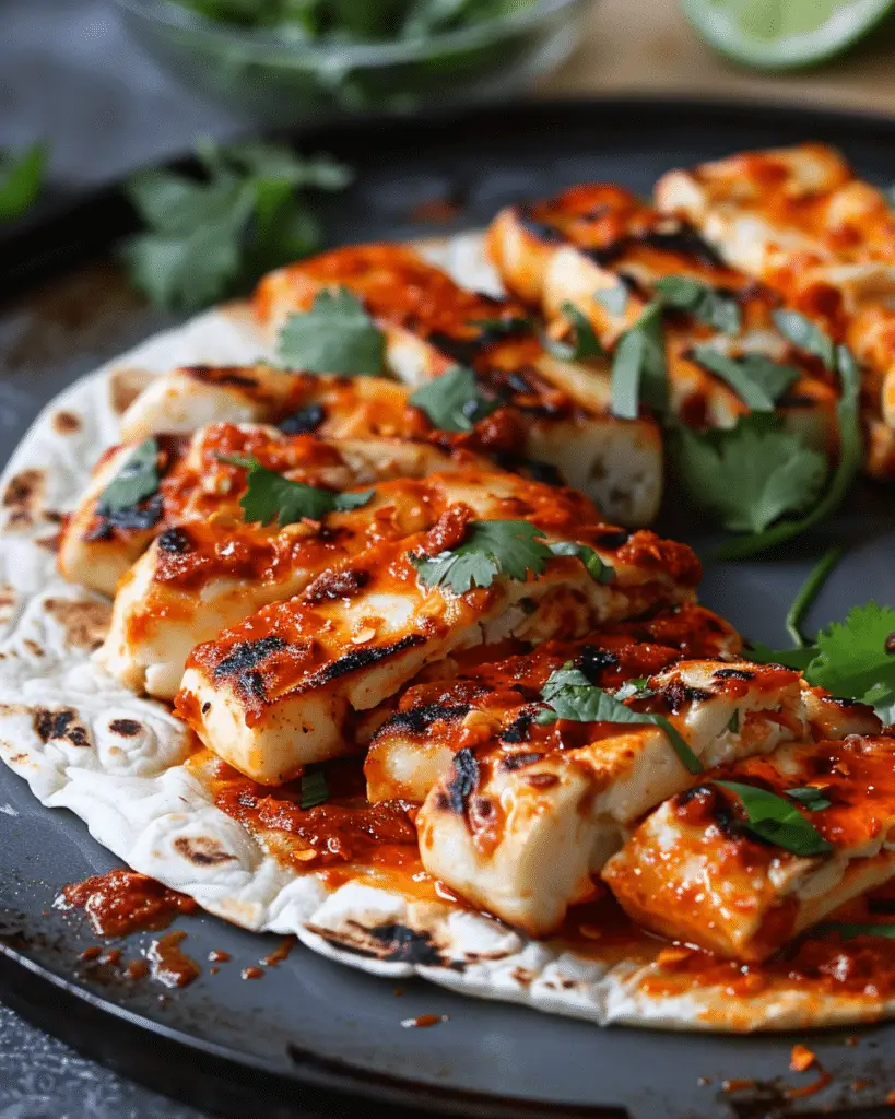 Sweet Chili Halloumi Wraps