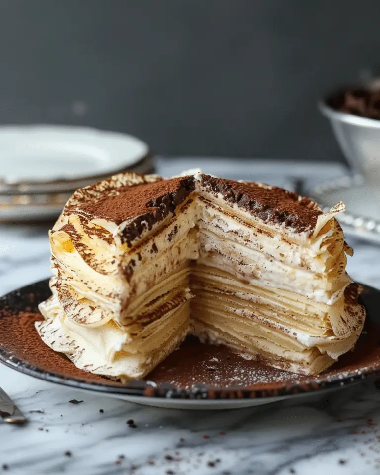 Tiramisu Crepe Cake