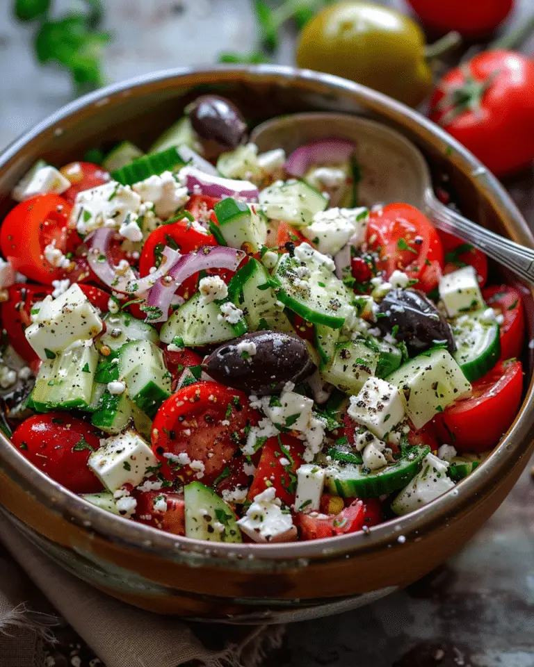 Traditional Greek Salad (Horiatiki)