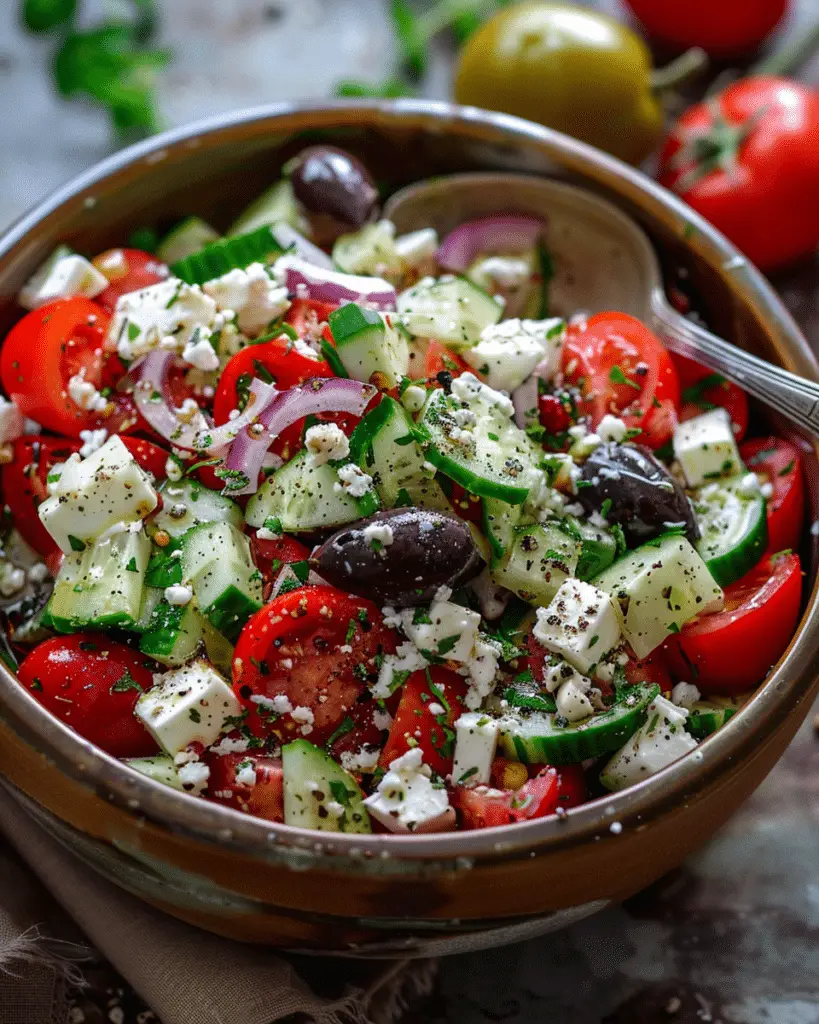 Traditional Greek Salad (Horiatiki)