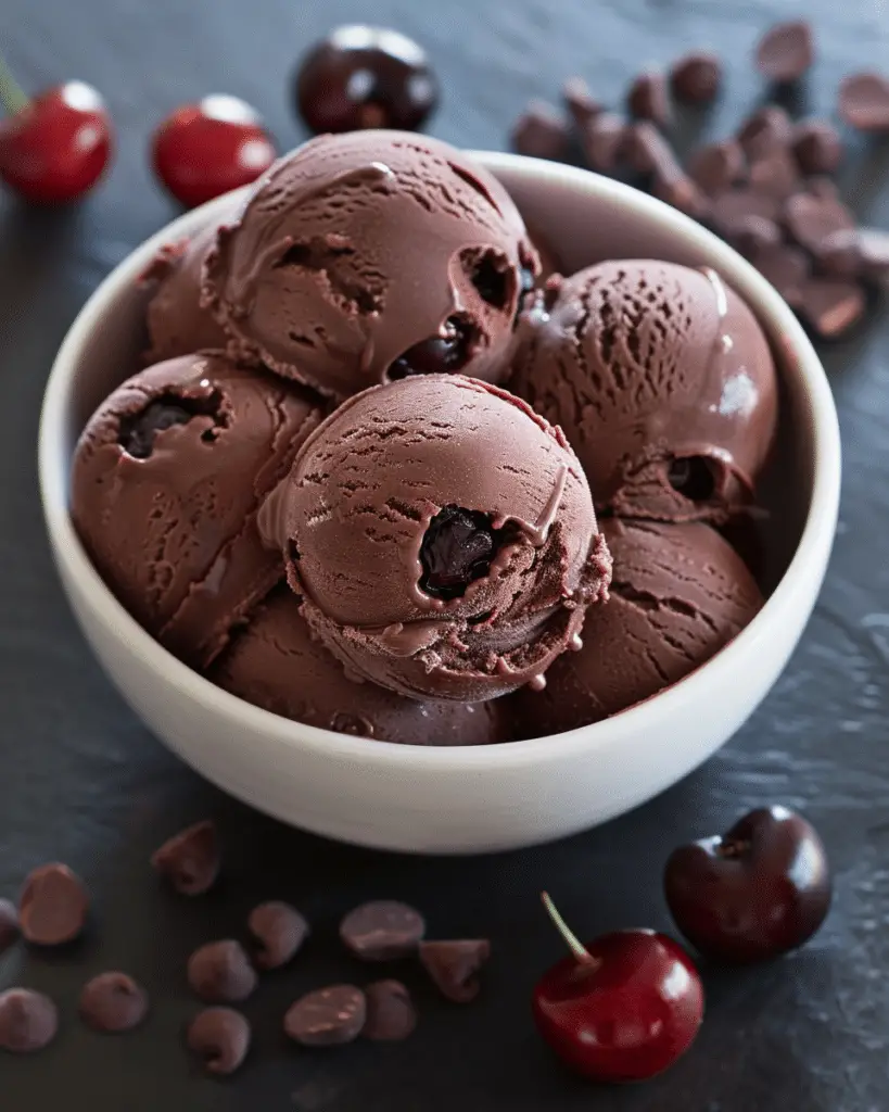 Chocolate Cherry Frozen Yogurt Bon Bons