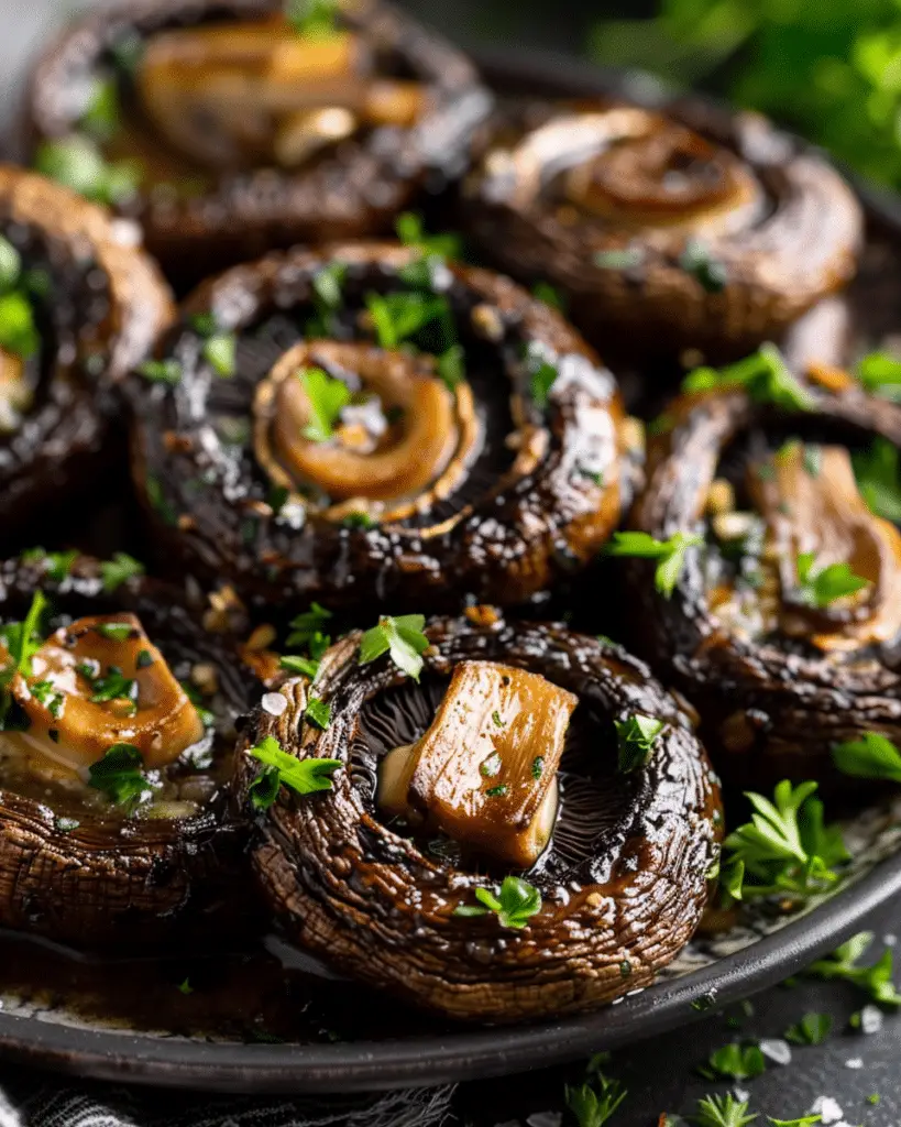 Garlic Butter Roasted Mushrooms