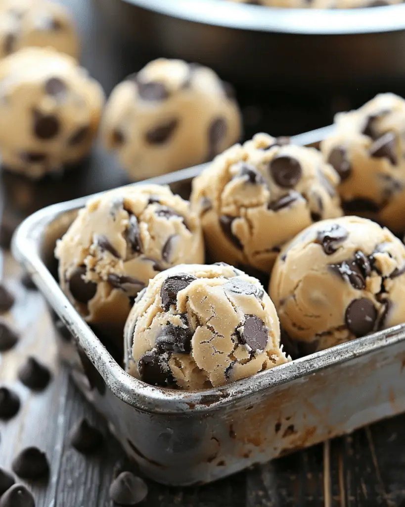 Gluten-Free Chocolate Chip Cookie Dough Footballs