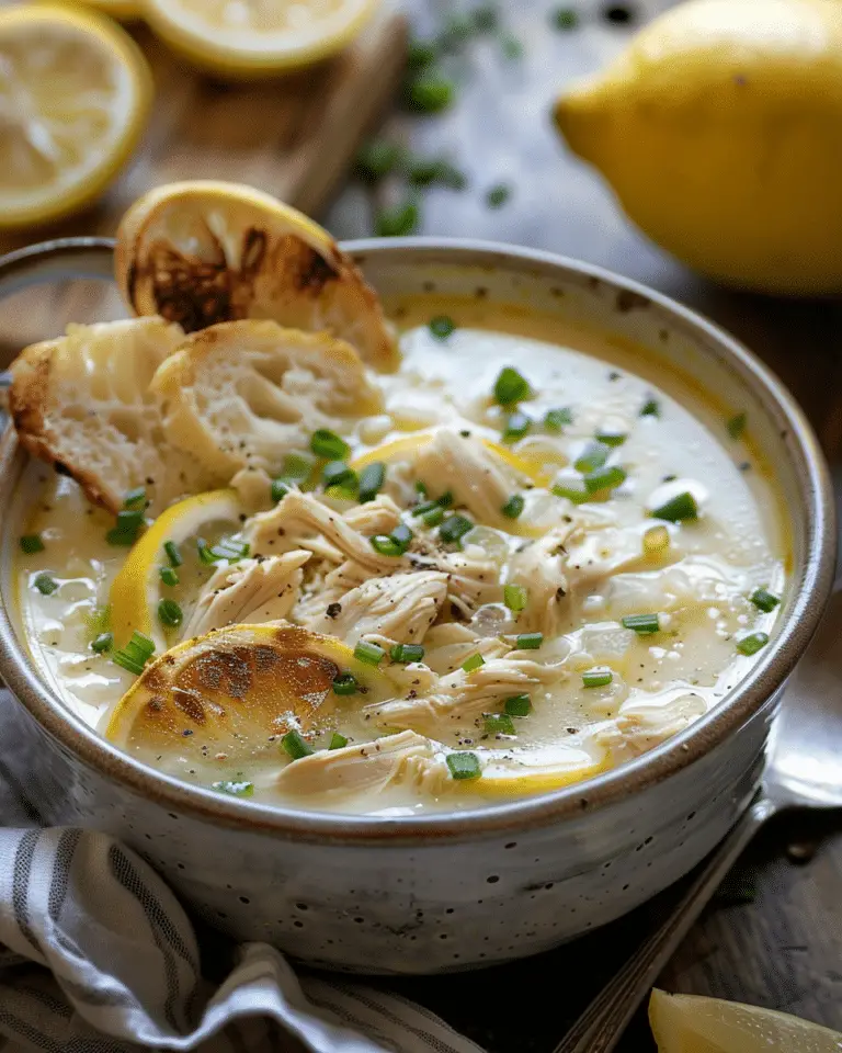 Greek Lemon Chicken Soup (Avgolemono)