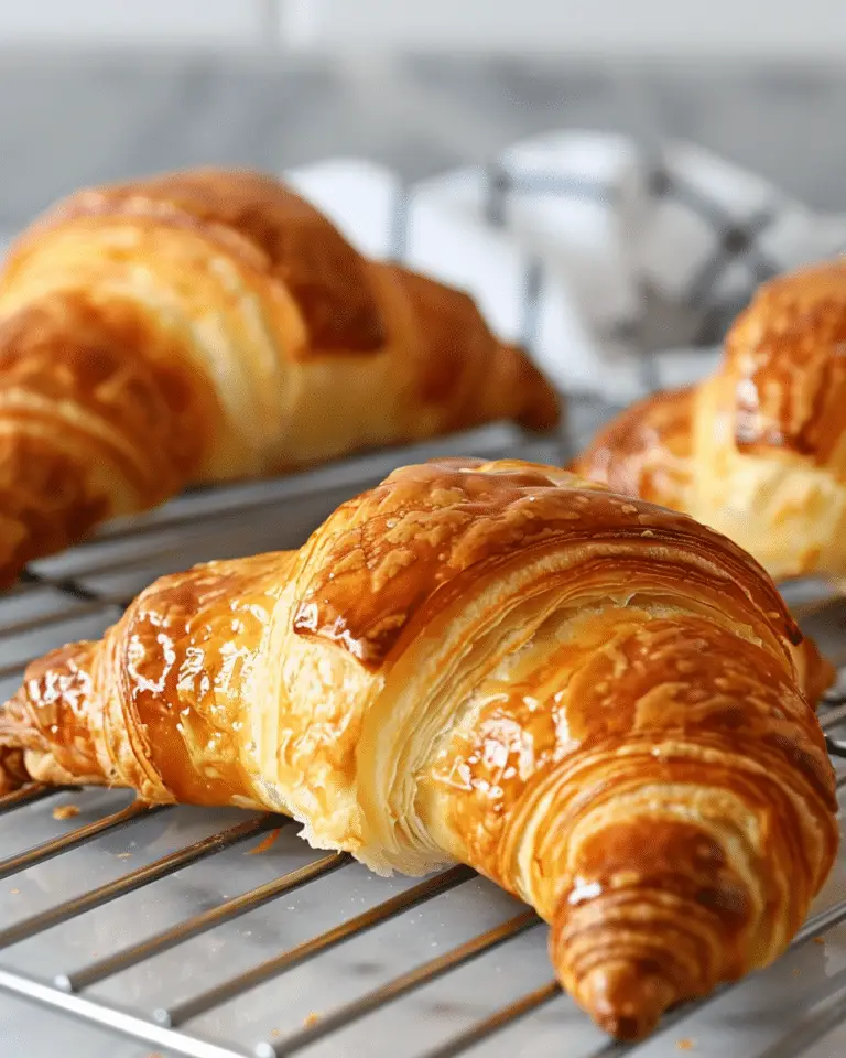 Homemade Flaky Croissants