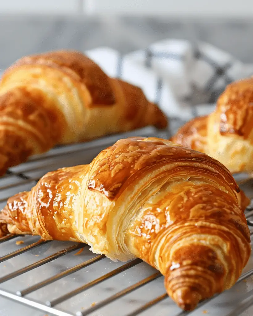 Homemade Flaky Croissants