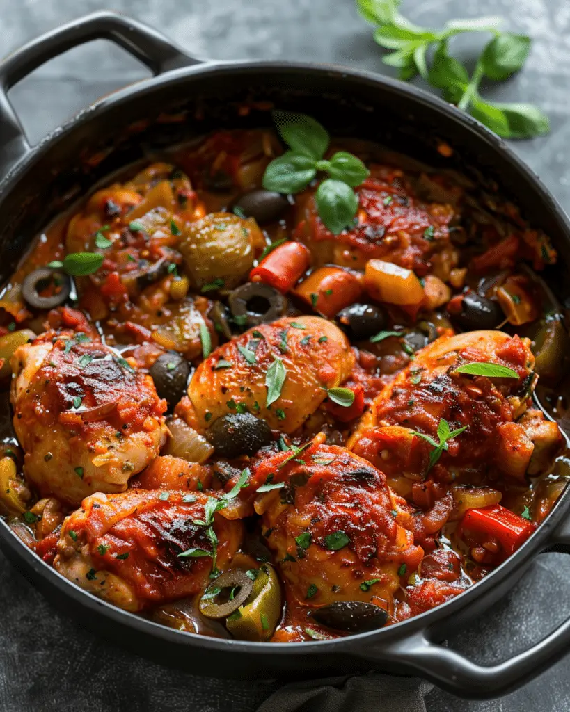 Italian Chicken Cacciatore