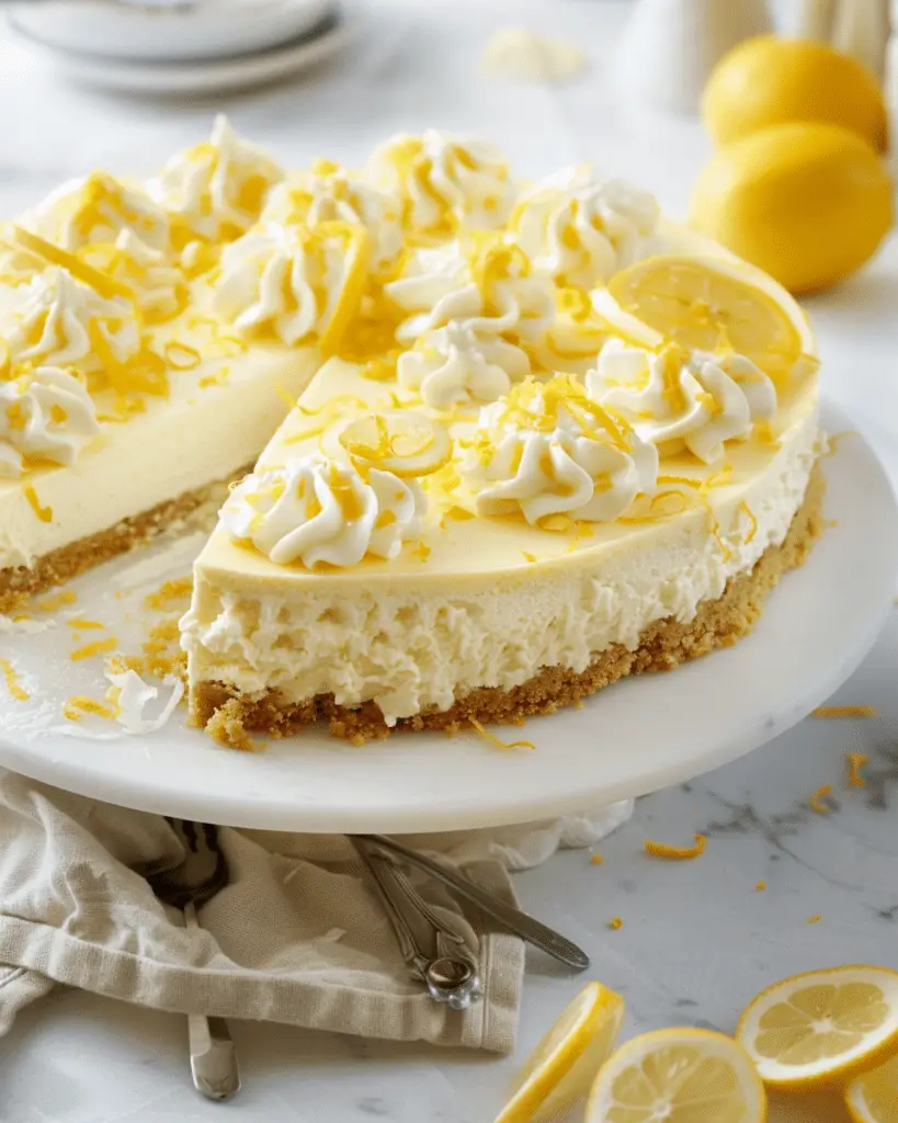 No-Bake Lemon Cheesecake
