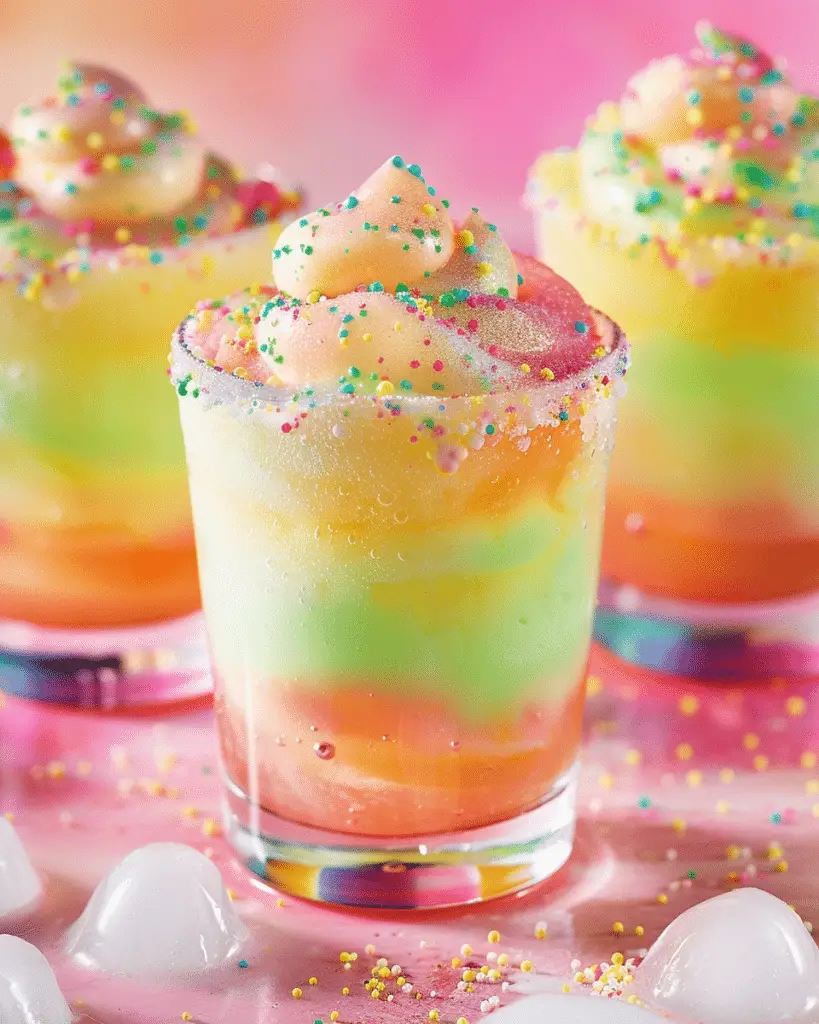 Rainbow Sherbet Mocktail Punch