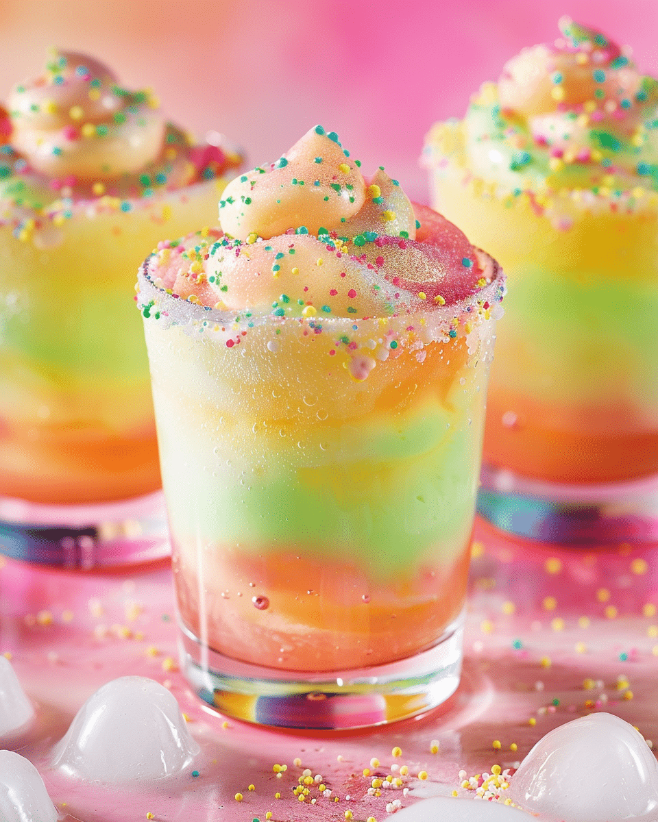Rainbow Sherbet Mocktail Punch