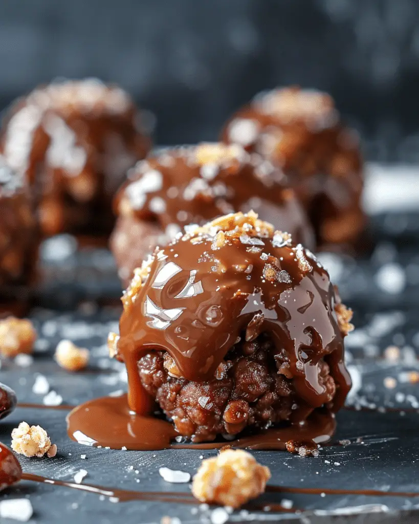 Salted Caramel Yogurt Clusters with Dates
