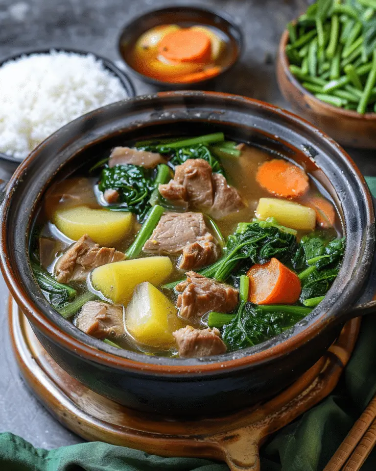 Sinigang na Buto-buto with Gabi