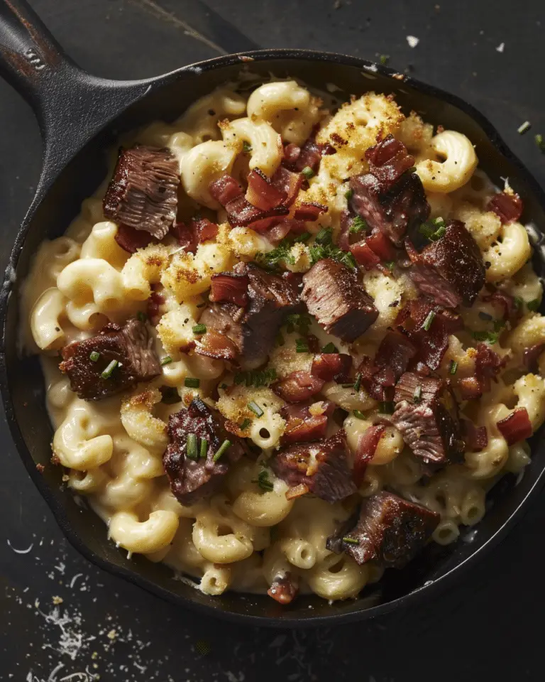 Steak Bites Loaded Mac & Cheese
