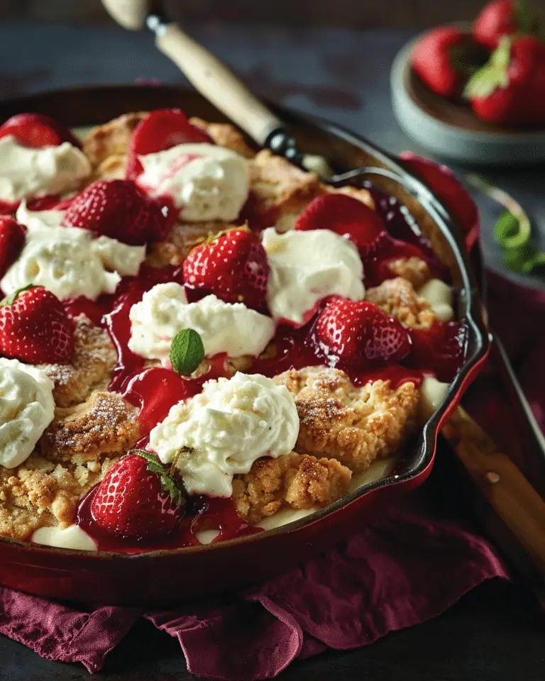 Strawberry Cheesecake Cobbler