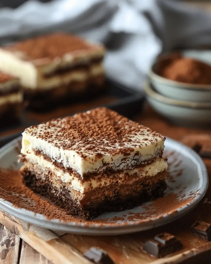 Tiramisu Brownies