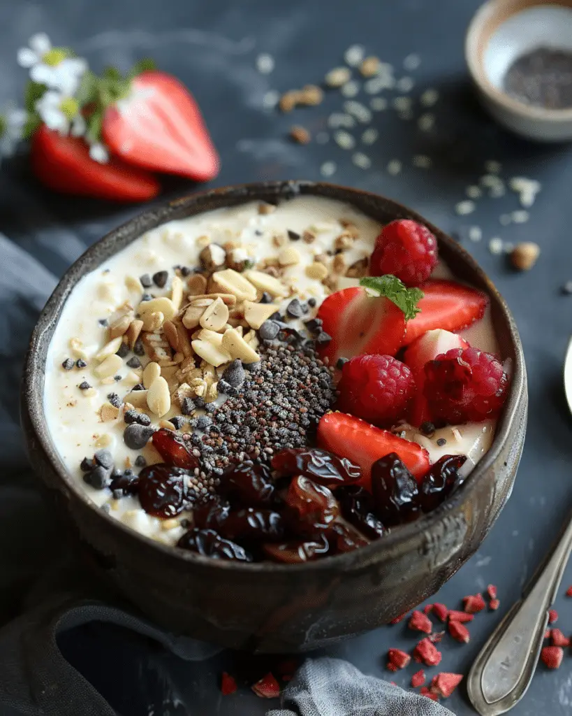 Warm Date Yogurt Bowl
