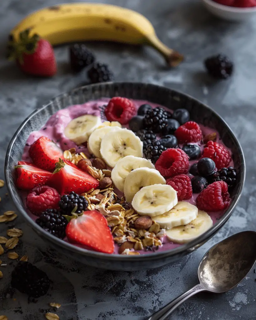 Berry Banana Yogurt Bowl