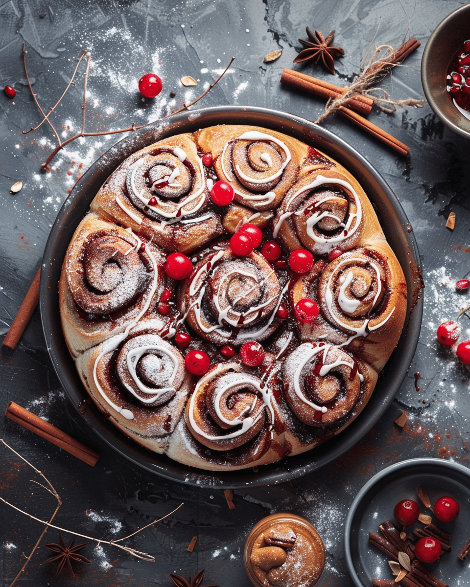 Black Forest Cinnamon Rolls