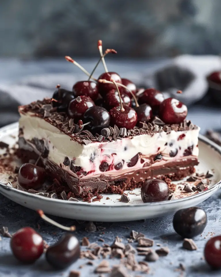 Chocolate Cherry No-Bake Dessert