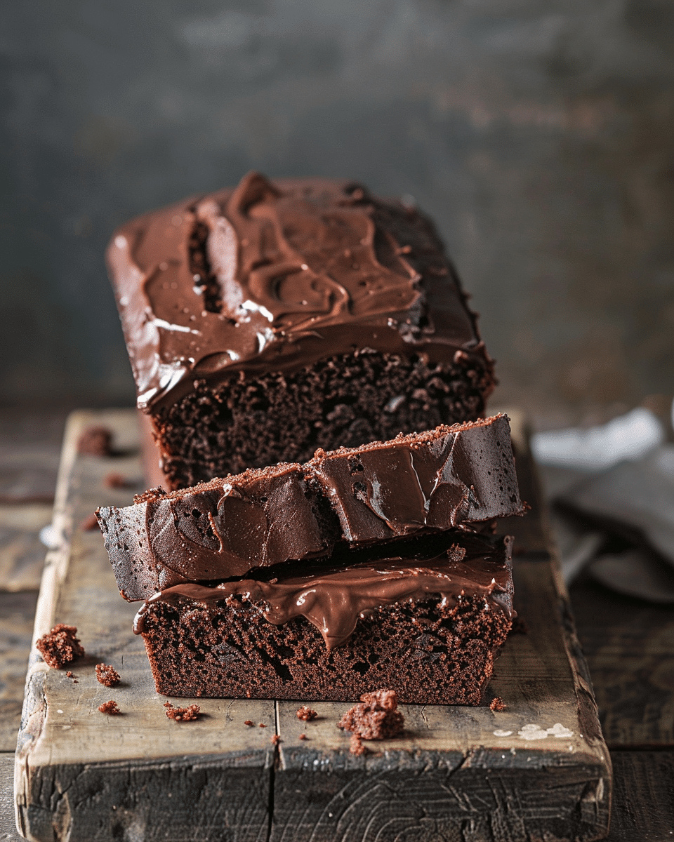 Chocolate Ganache Loaf Cake