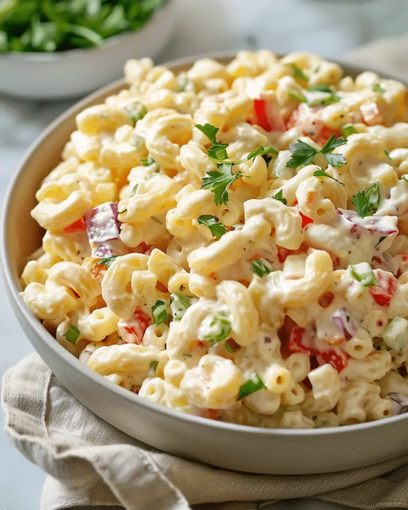 Classic Creamy Macaroni Salad
