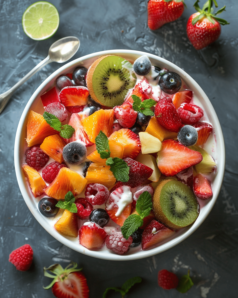 Creamy Mixed Fruit Salad