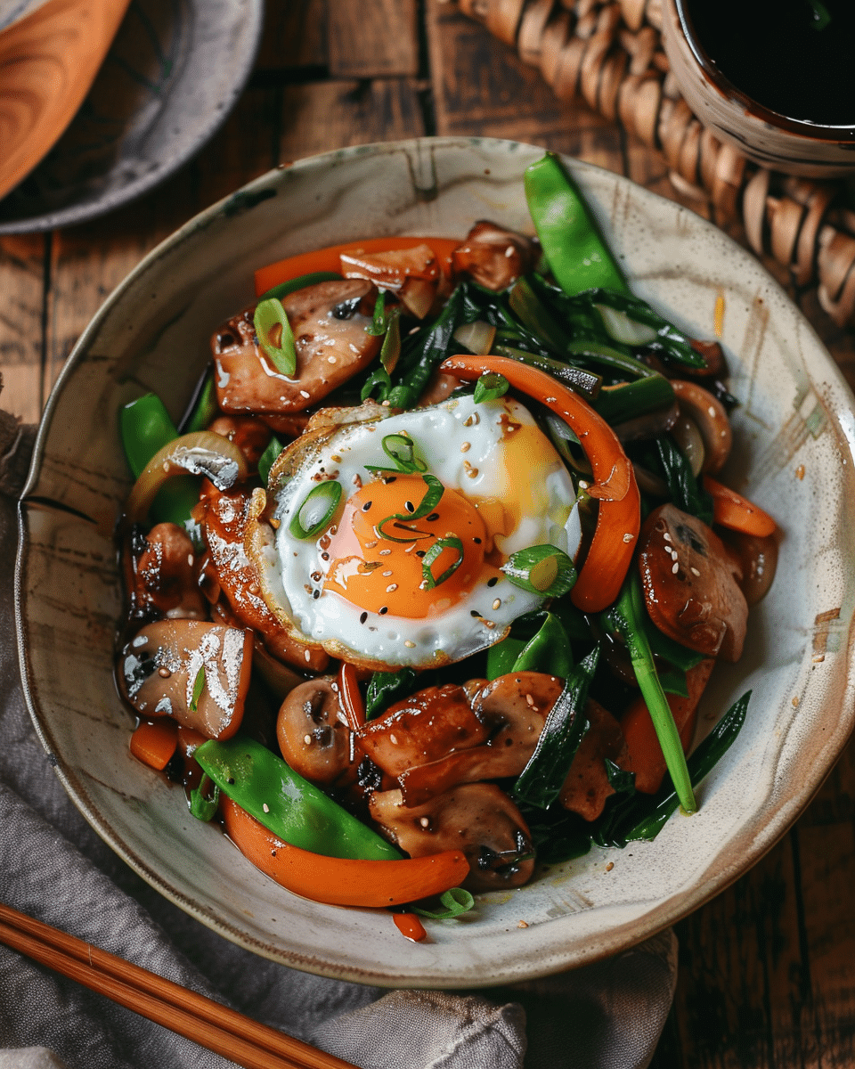 Easy Egg Stir Fry with Black Vinegar