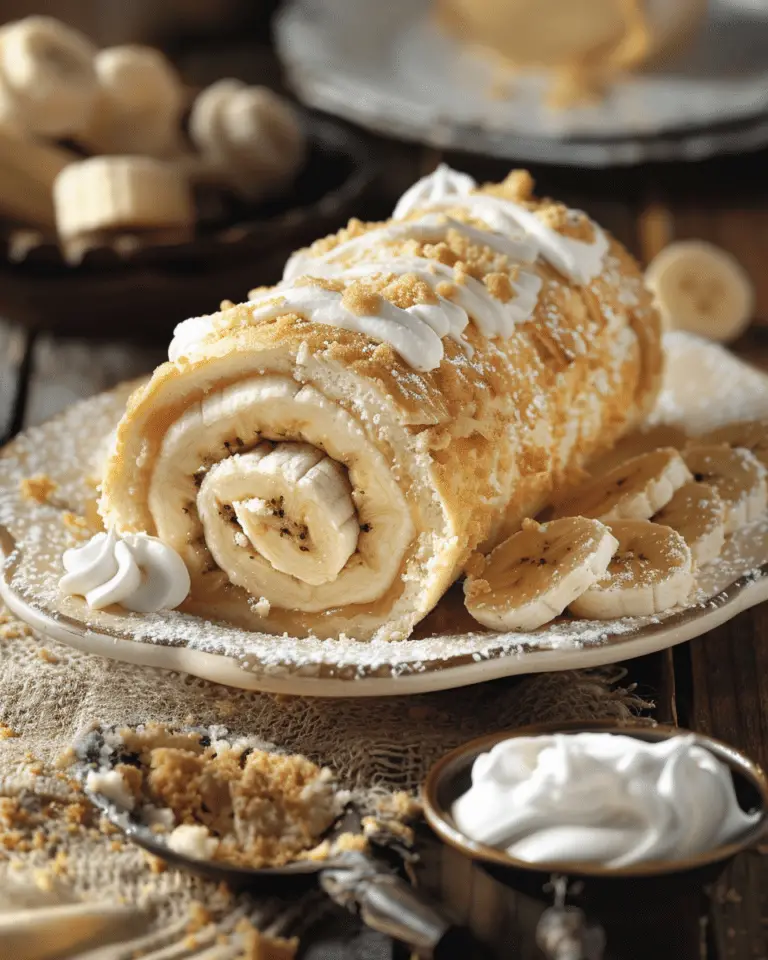 Golden Bliss Banana Rolls