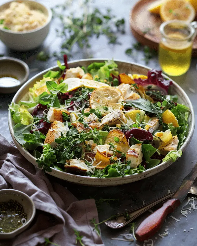 Harvest Salad with Lemon Thyme Dressing