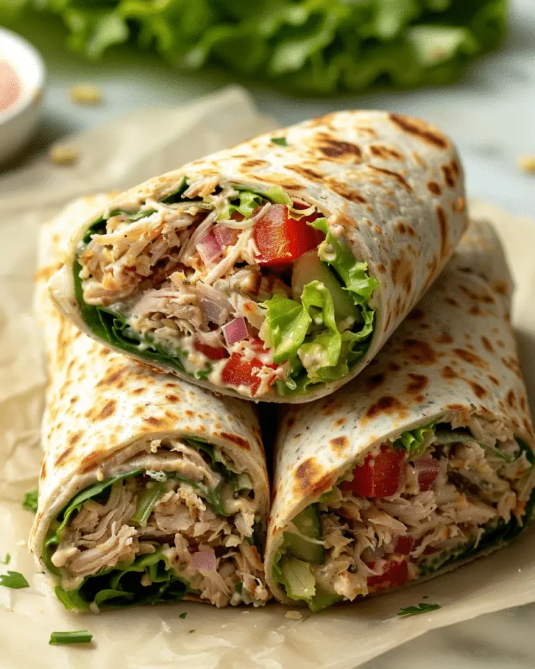 Healthy Tuna Melt Wrap