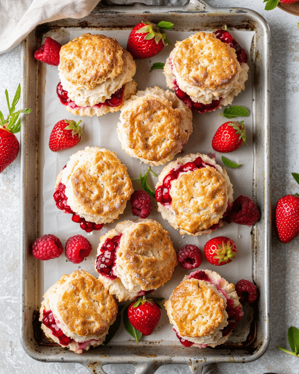 Homemade Berry Biscuits