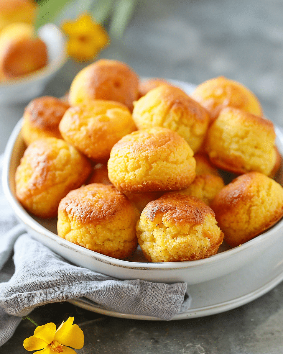 Honey Butter Cornbread Poppers